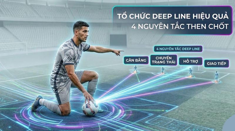 Deep line là gì? Chiến thuật bóng đá phòng ngự lùi sâu